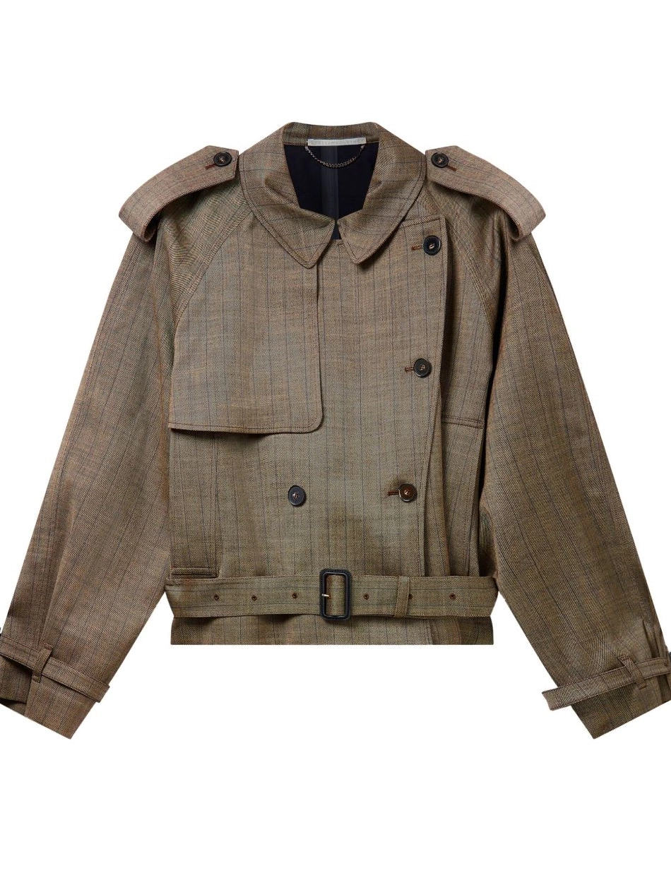 Affordable Stella Wales of McCartney Women jacket Prince check-print 0803